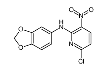 N-(1,3-benzodioxol-5-yl)-6-chloro-3-nitropyridin-2-amine Structure