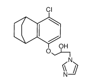 1-(8-chloro-1,2,3,4-tetrahydro-1,4-ethano-naphthalen-5-yloxy)-3-imidazol-1-yl-propan-2-ol Structure