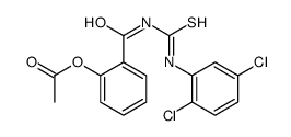 [2-[(2,5-dichlorophenyl)carbamothioylcarbamoyl]phenyl] acetate Structure