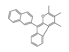 2,3,4-trimethyl-9-naphthalen-2-ylindeno[2,1-b]pyran Structure