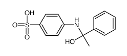 4-[(1-hydroxy-1-phenylethyl)amino]benzenesulfonic acid Structure