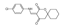 3-[1-(4-Chloro-phenylamino)-meth-(Z)-ylidene]-1-oxa-spiro[5.5]undecane-2,4-dione Structure
