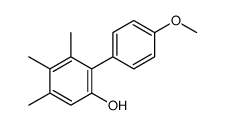 2-(4-methoxyphenyl)-3,4,5-trimethylphenol结构式