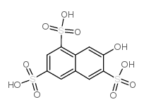 2,NAPHTHOL-3,6,8-TRISULFONIC ACID结构式