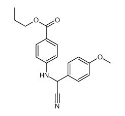 propyl 4-[[cyano-(4-methoxyphenyl)methyl]amino]benzoate Structure