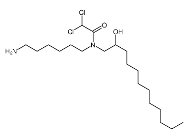 N-(6-aminohexyl)-2,2-dichloro-N-(2-hydroxydodecyl)acetamide Structure