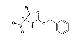 methyl 2-(R)-(benzyloxycarbonylamino)-3-bromomethylpropionate结构式