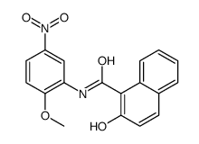 2-hydroxy-N-(2-methoxy-5-nitrophenyl)naphthalene-1-carboxamide Structure