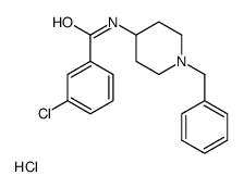 N-(1-benzylpiperidin-1-ium-4-yl)-3-chlorobenzamide,chloride结构式