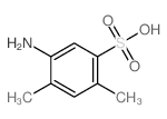 Benzenesulfonic acid,5-amino-2,4-dimethyl- structure