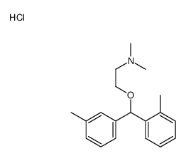 dimethyl-[2-[(2-methylphenyl)-(3-methylphenyl)methoxy]ethyl]azanium,chloride结构式