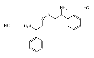 [2-[(2-azaniumyl-2-phenylethyl)disulfanyl]-1-phenylethyl]azanium,dichloride Structure