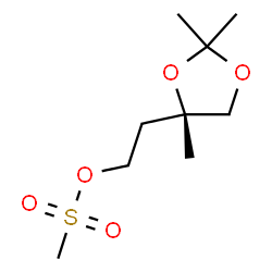 (S)-2,2,4-Trimethyl-1,3-dioxolane-4-ethanol methanesulfonate结构式