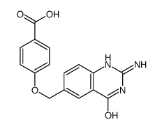 4-[(2-amino-4-oxo-1H-quinazolin-6-yl)methoxy]benzoic acid结构式