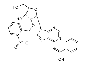 N-Benzoyl-2'-O-[(2-nitrophenyl)methyl]adenosine结构式