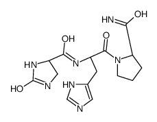 N-[(2S)-1-[(2S)-2-carbamoylpyrrolidin-1-yl]-3-(1H-imidazol-5-yl)-1-oxopropan-2-yl]-2-oxoimidazolidine-4-carboxamide Structure