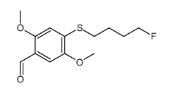 4-(4-fluorobutylsulfanyl)-2,5-dimethoxybenzaldehyde Structure