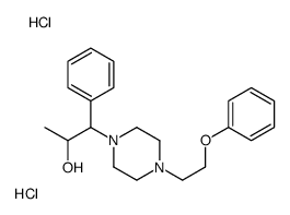 1-[4-(2-phenoxyethyl)piperazin-1-yl]-1-phenylpropan-2-ol,dihydrochloride Structure