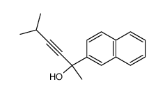 2-(2-Naphthyl)-5-methyl-hex-3-yn-2-ol Structure