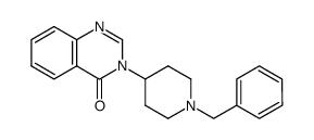 3-(1-benzyl-piperidin-4-yl)-3H-quinazolin-4-one结构式
