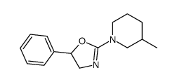 2-(3-methylpiperidin-1-yl)-5-phenyl-4,5-dihydro-1,3-oxazole结构式