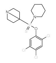 bis(1-piperidyl)-sulfanylidene-(2,4,5-trichlorophenoxy)phosphorane结构式