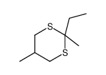 2-ethyl-2,5-dimethyl-1,3-dithiane结构式