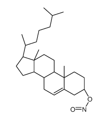 [(3S,8S,9S,10R,13R,14S,17R)-10,13-dimethyl-17-[(2R)-6-methylheptan-2-yl]-2,3,4,7,8,9,11,12,14,15,16,17-dodecahydro-1H-cyclopenta[a]phenanthren-3-yl] nitrite Structure
