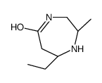 (2R)-7-ethyl-2-methyl-1,4-diazepan-5-one结构式