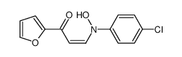 3-(4-chloro-N-hydroxyanilino)-1-(furan-2-yl)prop-2-en-1-one Structure