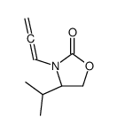 (4S)-4-(1-METHYLETHYL)-3-(1,2-PROPADIENYL)-2-OXAZOLIDINONE结构式