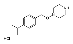 1-(4-ISOPROPYLPHENYL)-METHOXY PIPERAZINE HCL Structure