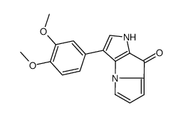 3-(3,4-dimethoxyphenyl)-1H-pyrrolo[2,3-b]pyrrolizin-8-one结构式