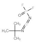 tert-butylimino(difluorophosphorylimino)-λ4-sulfane Structure