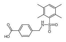 4-(([(2,3,5,6-TETRAMETHYLPHENYL)SULFONYL]AMINO)METHYL)BENZOIC ACID Structure