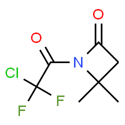2-Azetidinone, 1-(chlorodifluoroacetyl)-4,4-dimethyl- (7CI,8CI,9CI) structure
