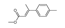 (E)-methyl 3-(4-methylphenyl)-2-butenoate结构式