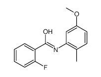 Benzamide, 2-fluoro-N-(5-methoxy-2-methylphenyl)- (9CI)结构式