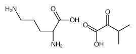 L-ornithine (3-methyl-2-oxobutyrate) structure