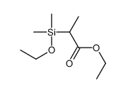 ethyl 2-[ethoxy(dimethyl)silyl]propanoate Structure