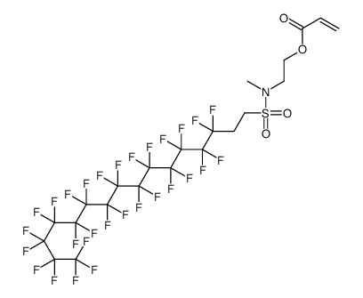 2-[methyl[(3,3,4,4,5,5,6,6,7,7,8,8,9,9,10,10,11,11,12,12,13,13,14,14,15,15,16,16,16-nonacosafluorohexadecyl)sulphonyl]amino]ethyl acrylate结构式