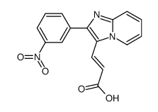 3-[2-(3-NITRO-PHENYL)-IMIDAZO[1,2-A]PYRIDIN-3-YL]-ACRYLIC ACID结构式