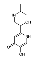 4(1H)-Pyridinone, 5-hydroxy-2-[1-hydroxy-2-[(1-methylethyl)amino]ethyl]- (9CI)结构式