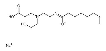 sodium,3-[2-hydroxyethyl-[2-(octanoylamino)ethyl]amino]propanoate结构式