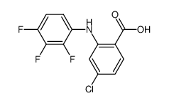 4-chloro-2-(2,3,4-trifluoroanilino)benzoic acid结构式