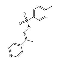 4-(1-tosyloxyimino)ethylpyridine结构式