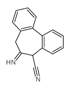 6-Imino-6,7-dihydro-5H-dibenzo[a,c]cycloheptene-5-carbonitrile结构式