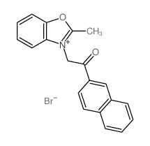 2-(2-methylbenzooxazol-3-yl)-1-naphthalen-2-yl-ethanone结构式