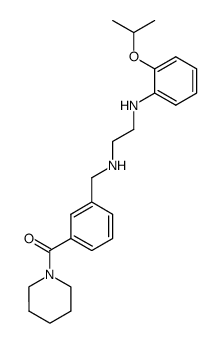 (3-{[2-(2-isopropoxy-phenylamino)-ethylamino]-methyl}-phenyl)-piperidin-1-yl-methanone Structure