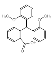 Benzoicacid, 2-[bis(2-methoxyphenyl)methyl]-结构式